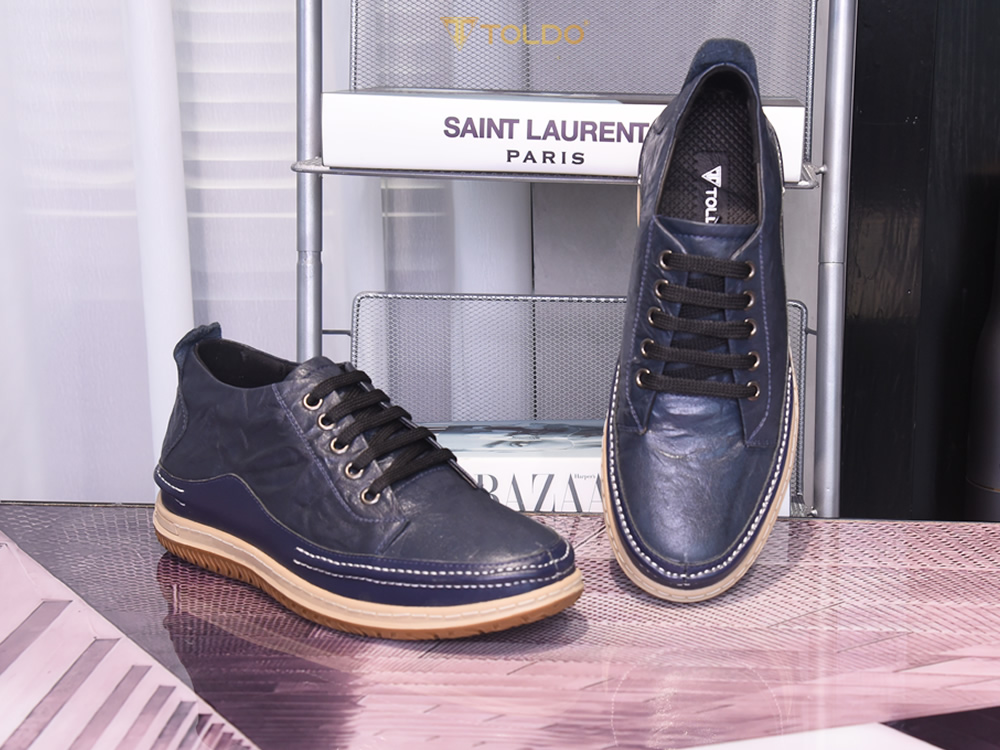 Giày cao 6cm thể thao da thật 2